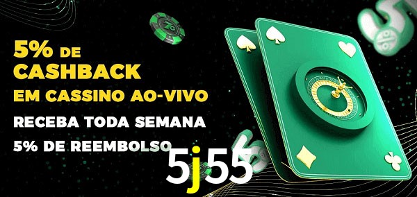 Promoções do cassino ao Vivo 5j55